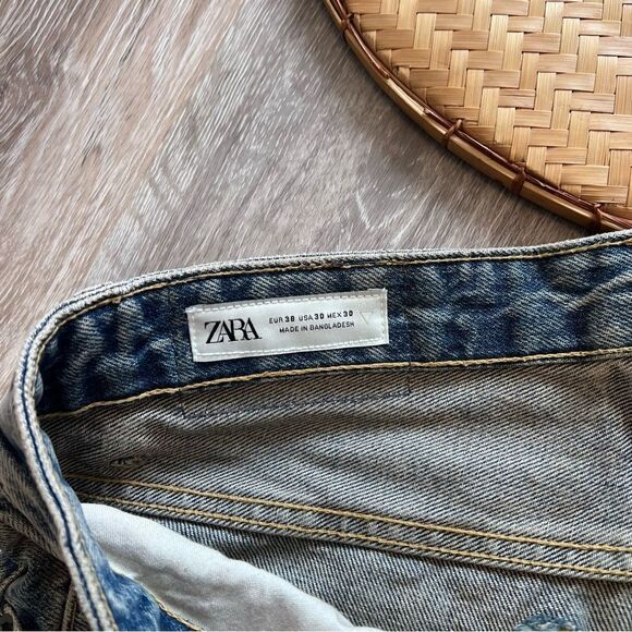 Zara men’s slim straight jeans button fly‎ size 30 - Picture 3 of 5